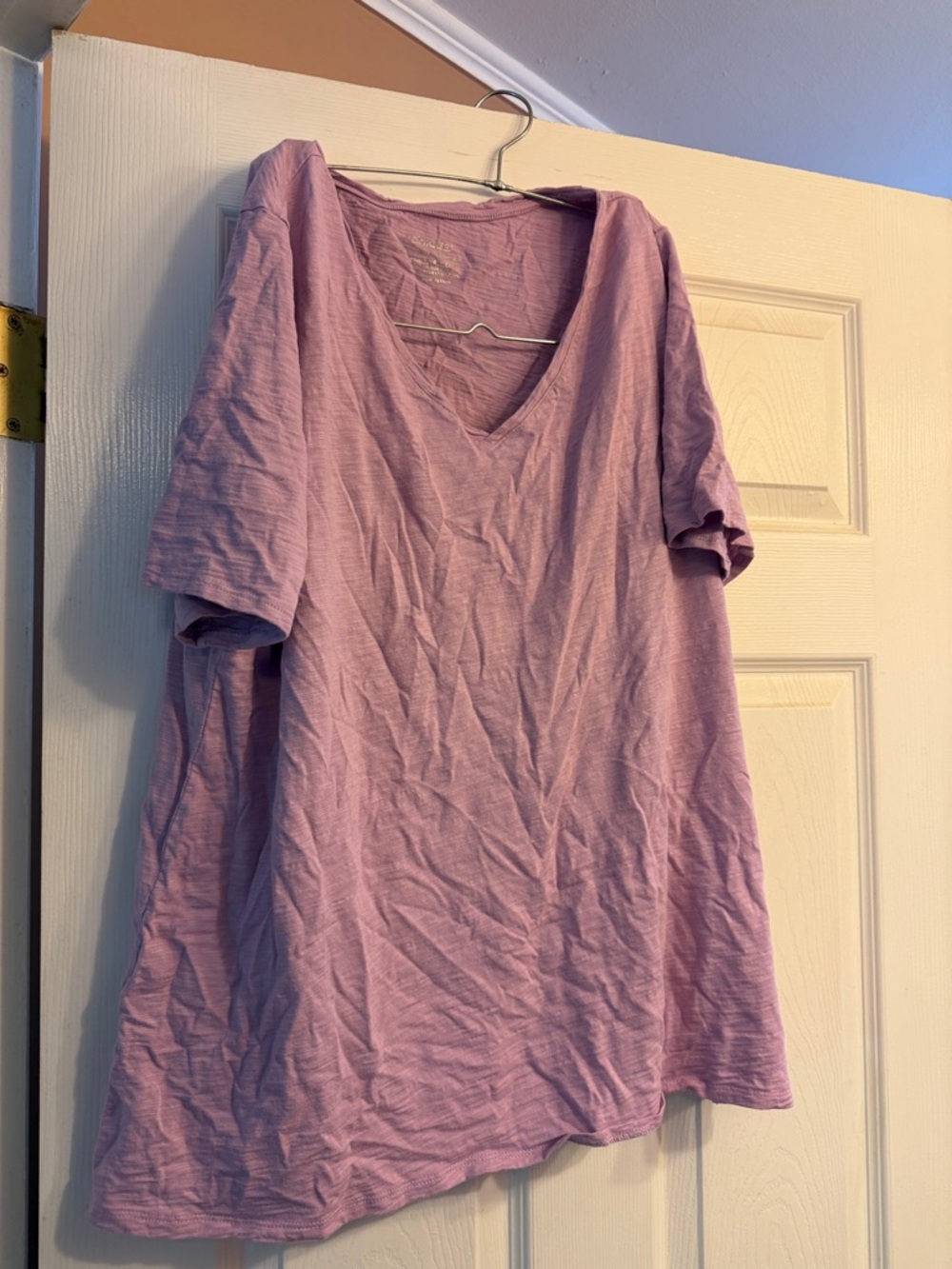 Chico's Soft Lavender V-Neck Short Sleeve Tee